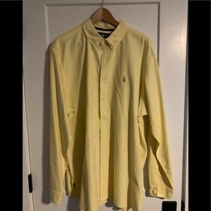 Ralph Lauren Yellow Dress Shirt XXL